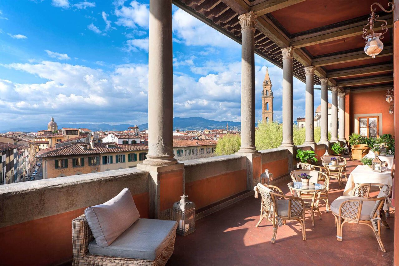 I Rooftop Bar con vista piu belli ed esclusivi a Firenze 1 La Loggia roof bar – Palazzo Guadagni