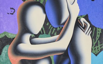 I Foulard di Maurizio Tonti esposti in occasione della mostra su Mark Kostabi